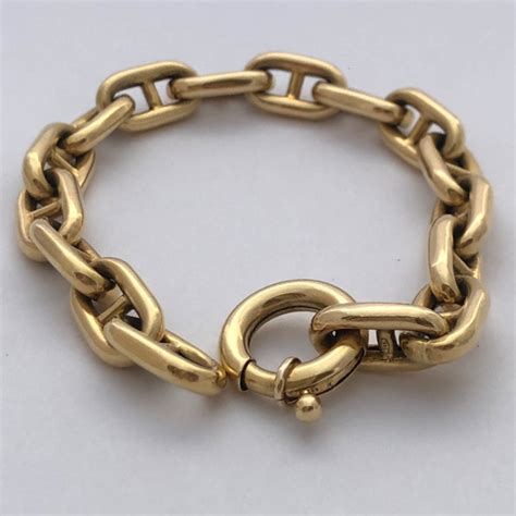 bracelet hermes femme maille marine|Hermes chain bracelets.